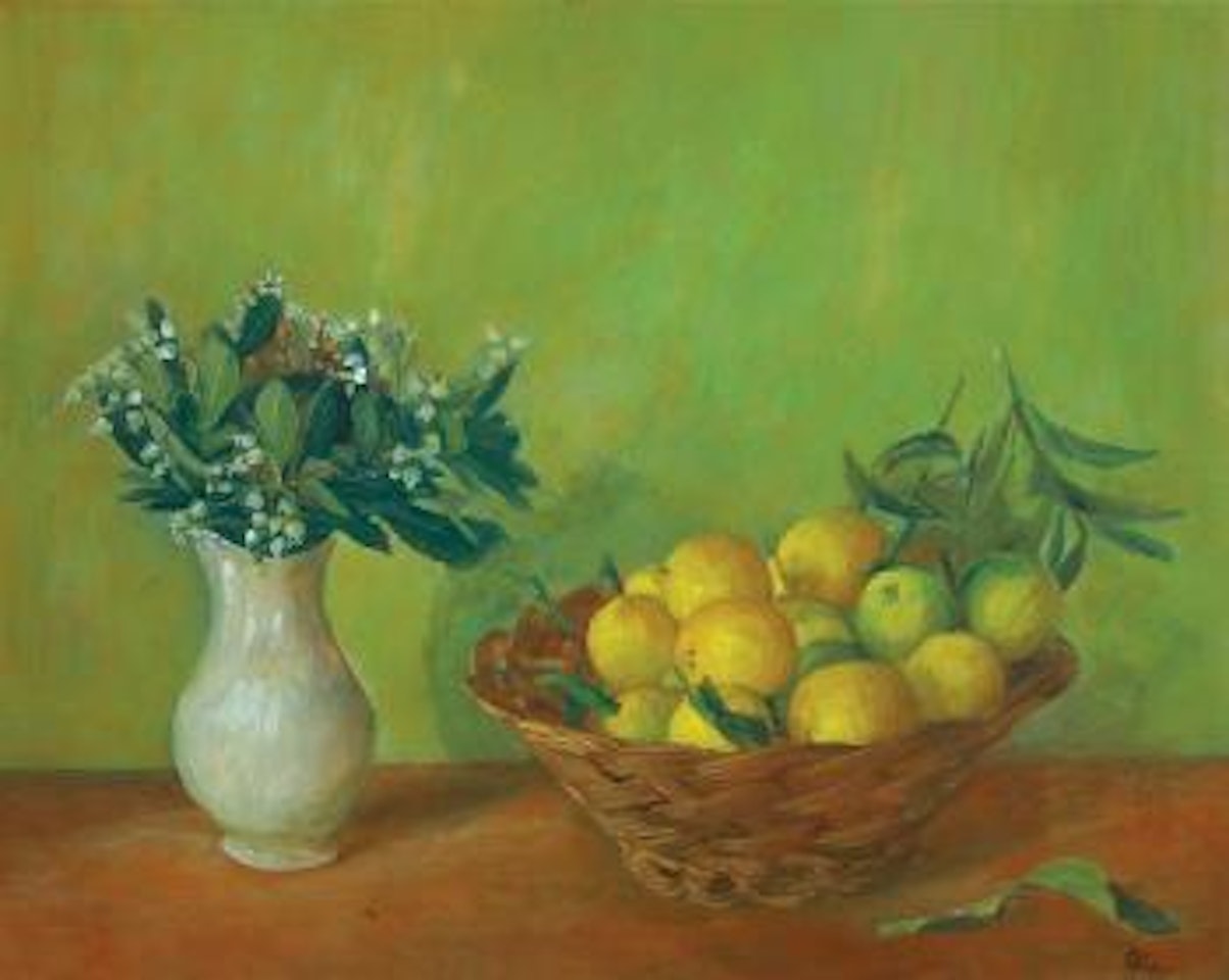 Basket with limes by Margaret Hannah Olley