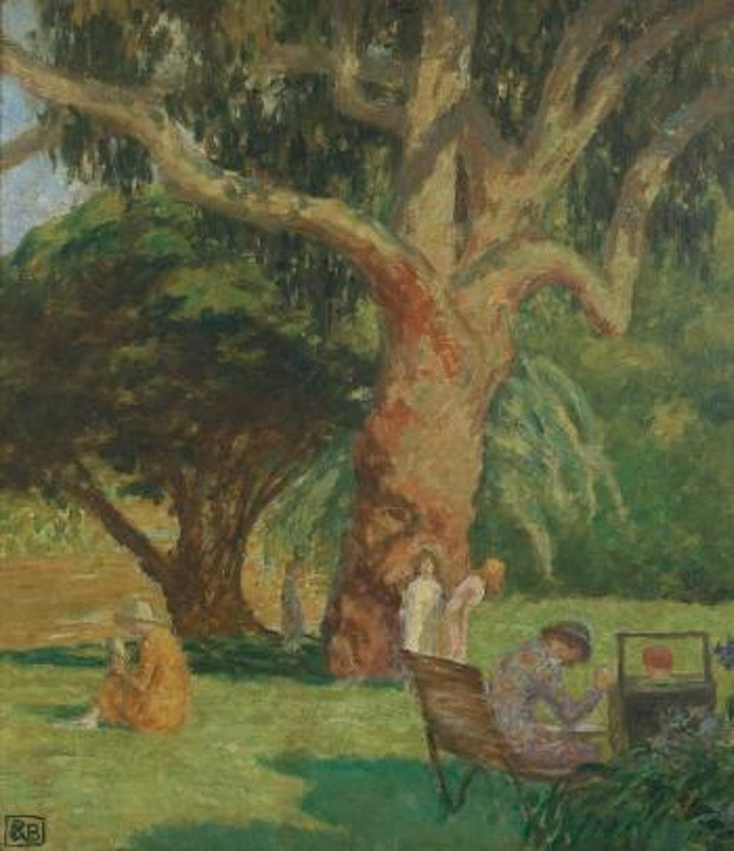 Scene in botanical gardens by Rupert Charles Wulsten Bunny