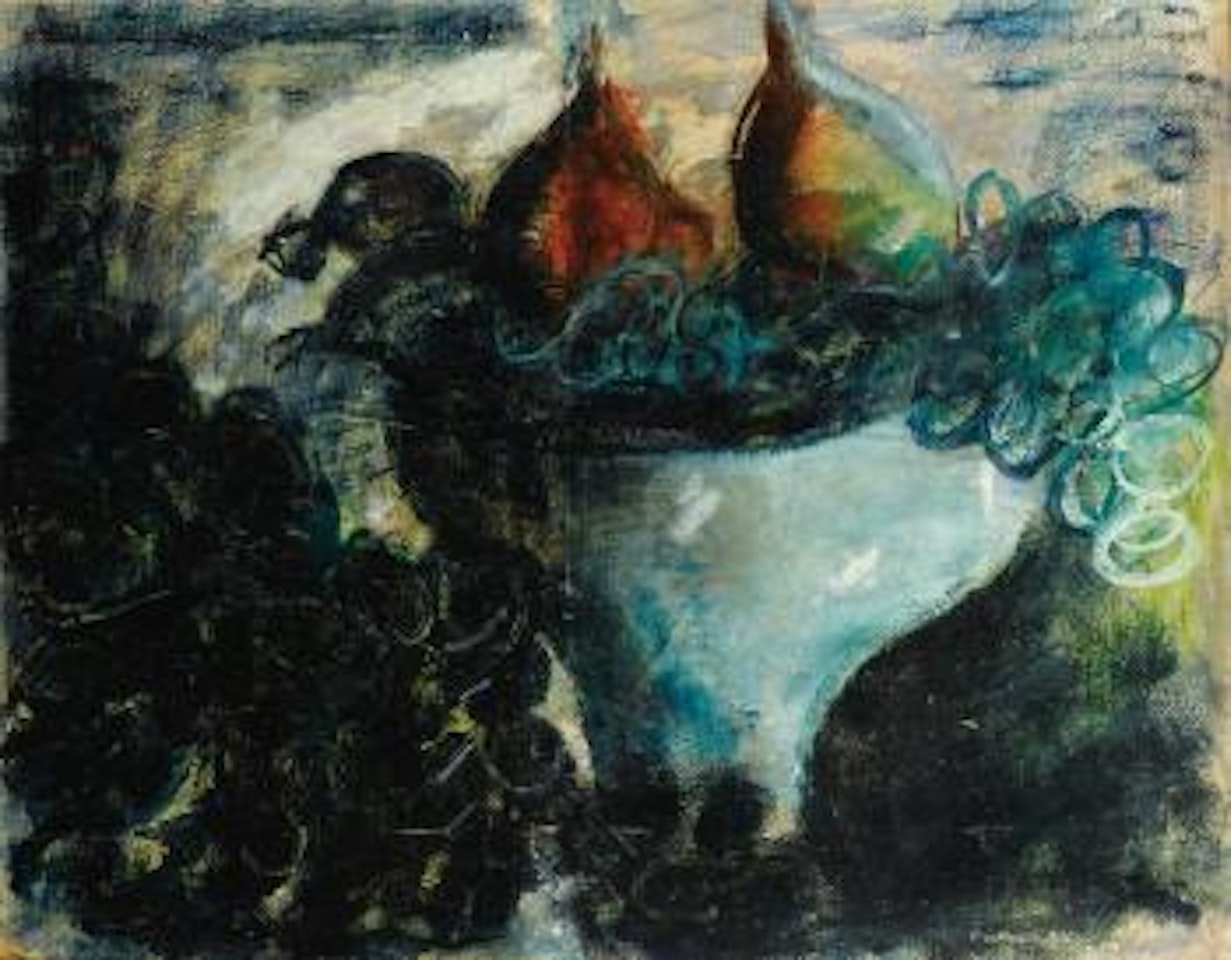 Nature morte aux poires et raisins by Jean Fautrier