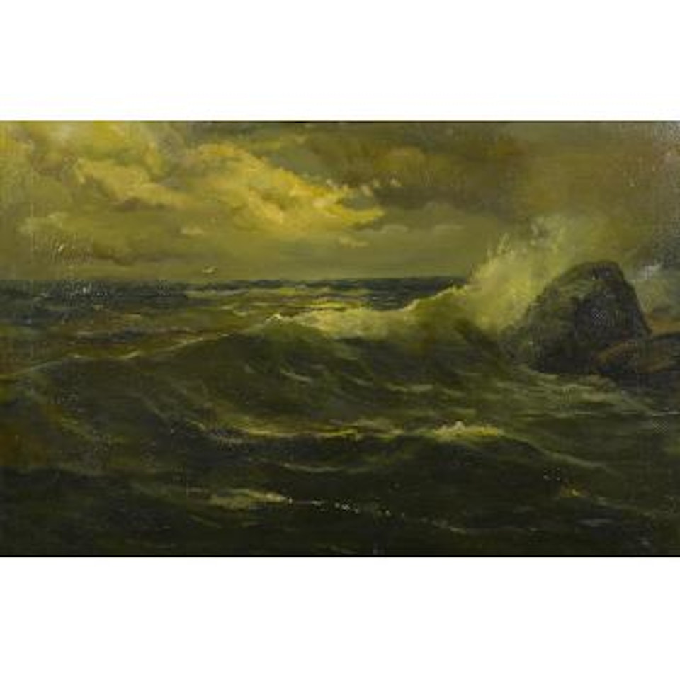 Seascape with Crashing Waves by Angel Espoy