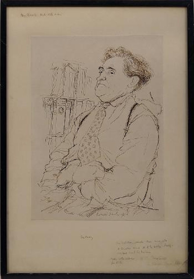 Portrait of Ian MacKay by Ronald Searle