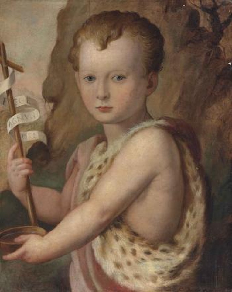 Portrait of a Young Boy, traditionally identified as Ferdinando de Medici, as the Infant Saint John the Baptist by Bronzino