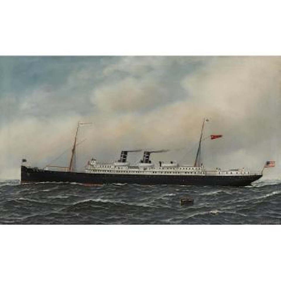 The S.S. Morro Castle of the Ward Line at Sea by Antonio Jacobsen