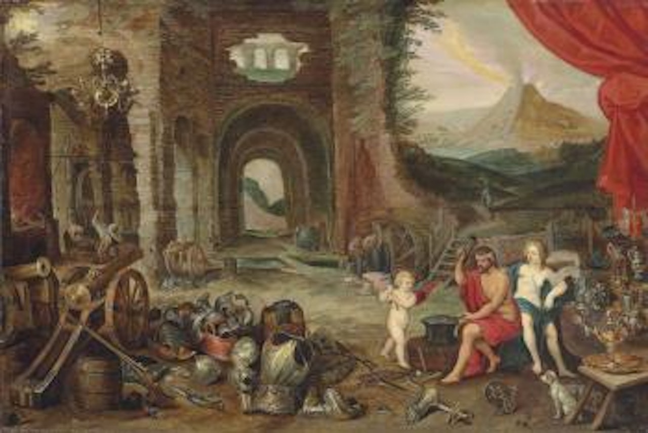 An Allegory of Fire - Venus in Vulcan's Forge by Jan Brueghel the Younger