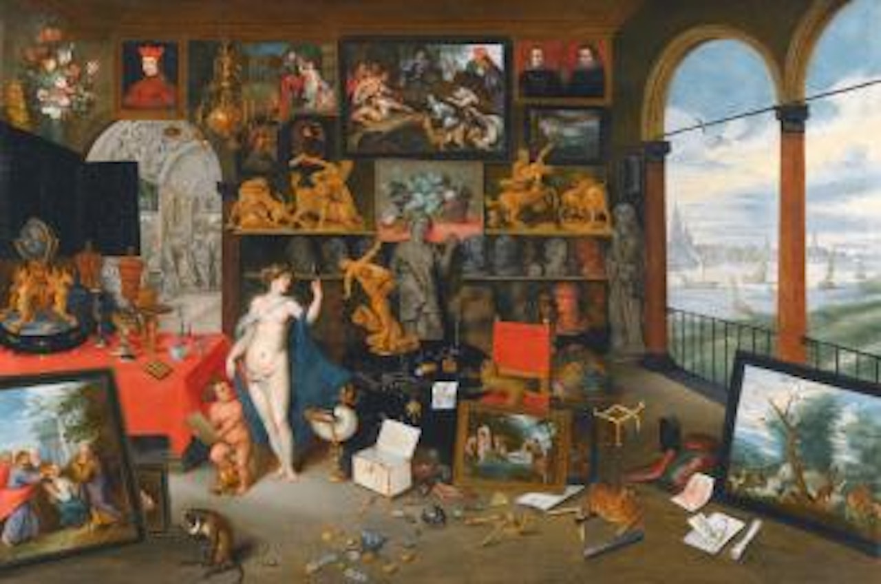 A Kunstkammer With Venus by Jan Brueghel the Younger