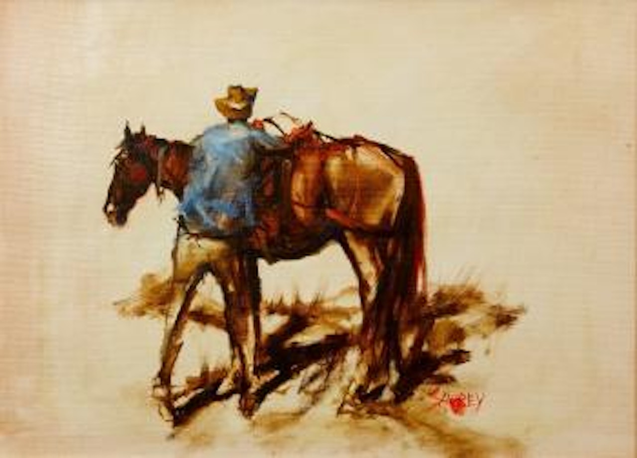 Packing the horse by Hugh Sawrey
