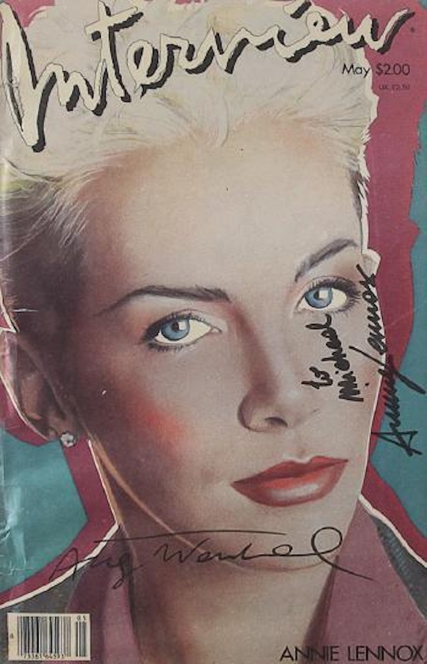 Interview Annie Lennox by Andy Warhol