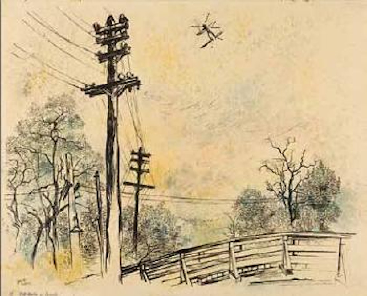 Old bridge in Bayside by George Grosz