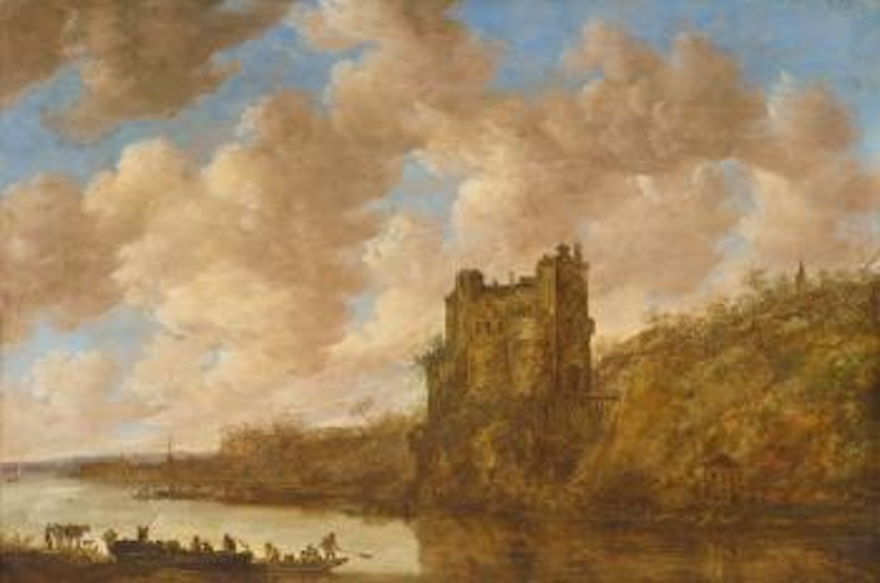 Mächtiges Felsenschloss by Jan van Goyen