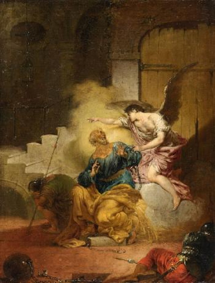 Die Befreiung des hl. Petrus aus dem Kerker by Januarius Johann Rasso Zick
