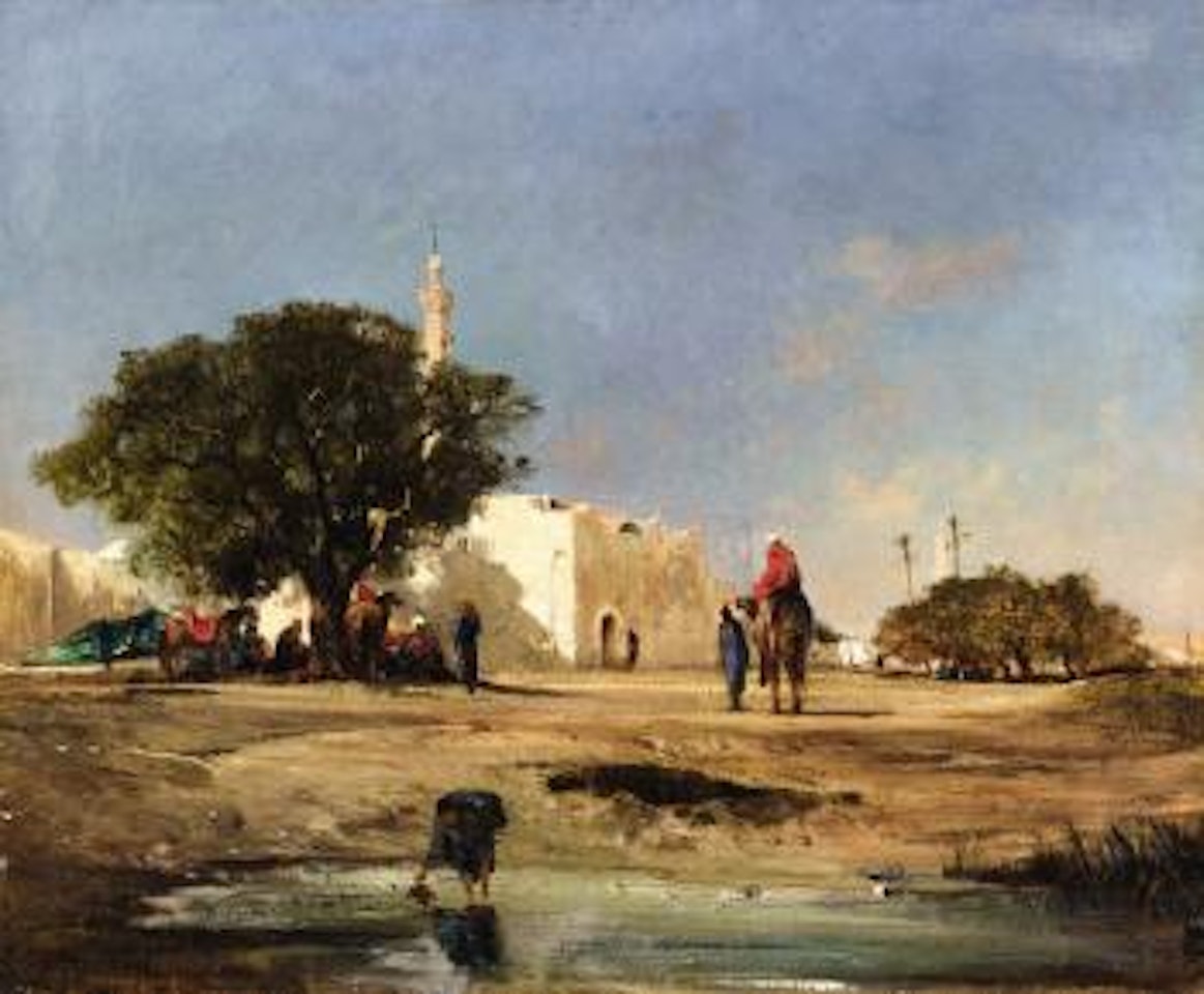 Landschaft in Nordafrika by Victor Pierre Huguet