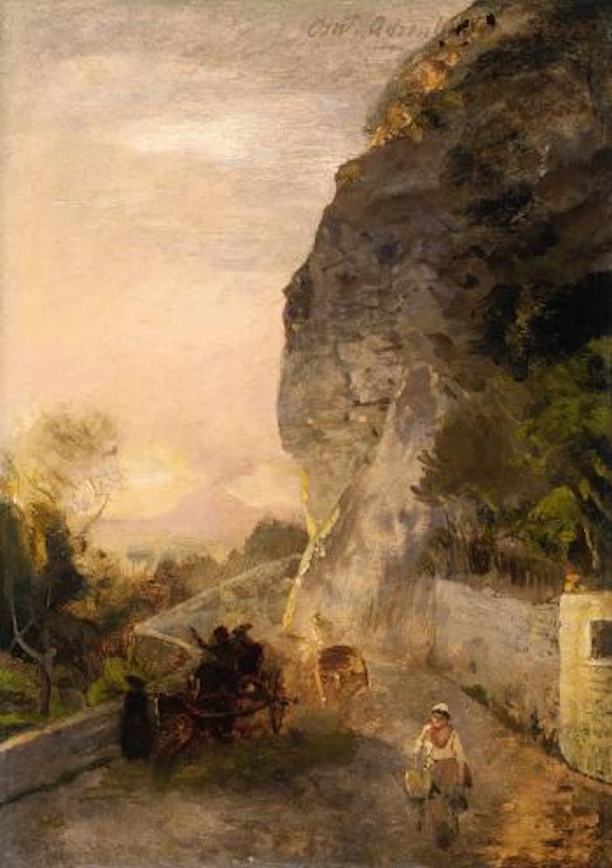 Landschaft mit Vesuv by Oswald Achenbach