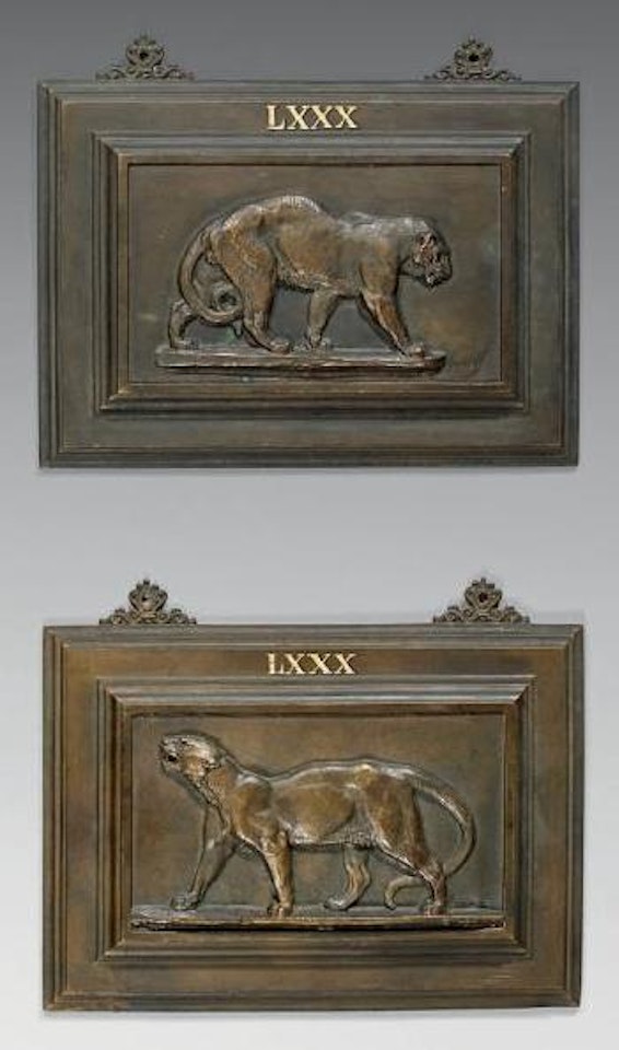 Panthère marchant. Léopard by Antoine-Louis Barye