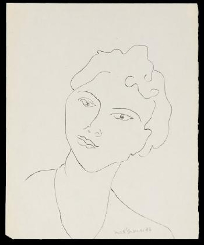 Portrait of a young woman by Henri Matisse