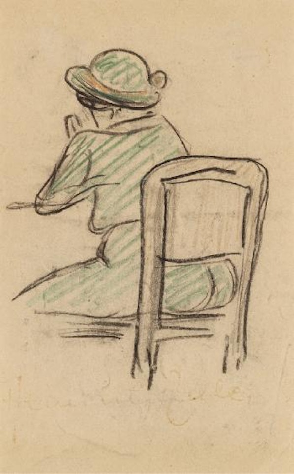 Sitzende Frau by Heinrich Zille
