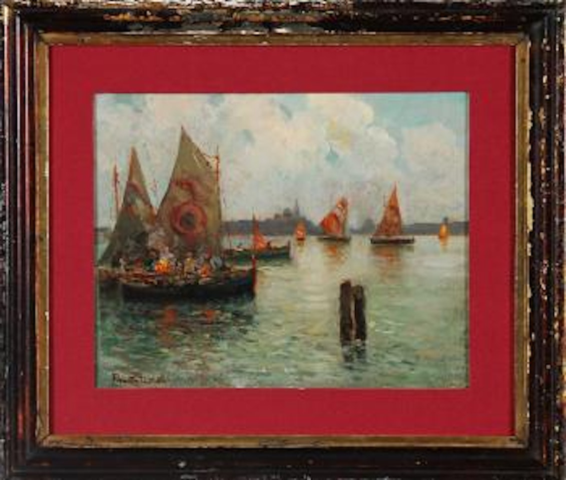 Barche a Venezia by Fausto Pratella