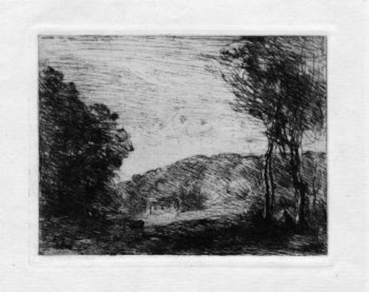 Campagne boisée (La maisonette) by Jean Baptiste Camille Corot