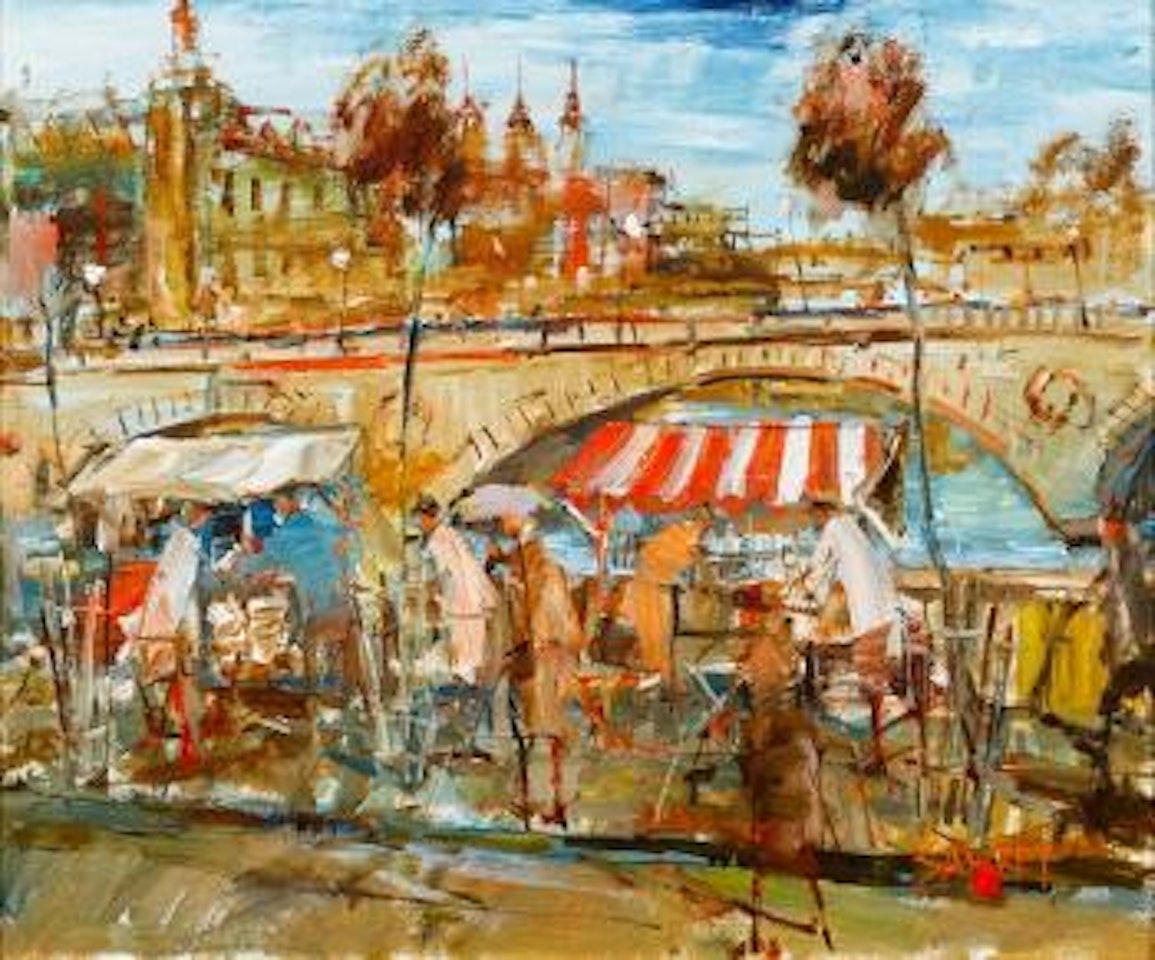 Book Stalls Along the Seine, Paris by Hugh Sawrey