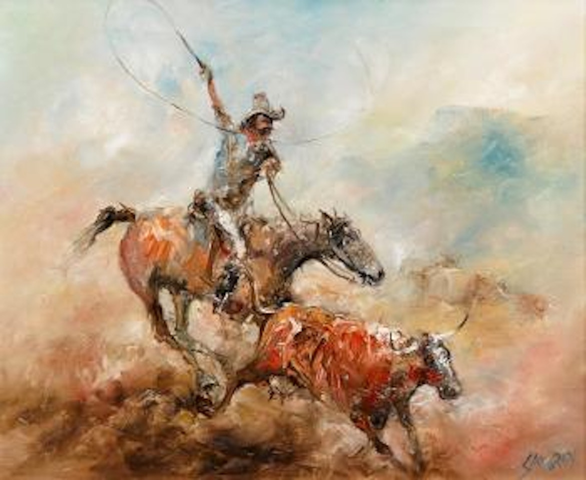 The cattleman by Hugh Sawrey