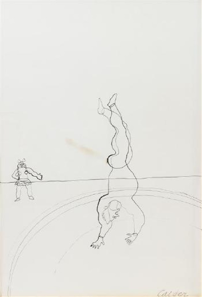 The Handstand with Girl by Alexander Calder