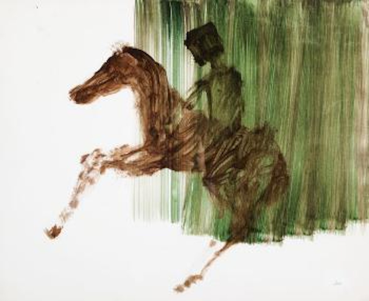 Kelly On Horseback by Sidney Nolan