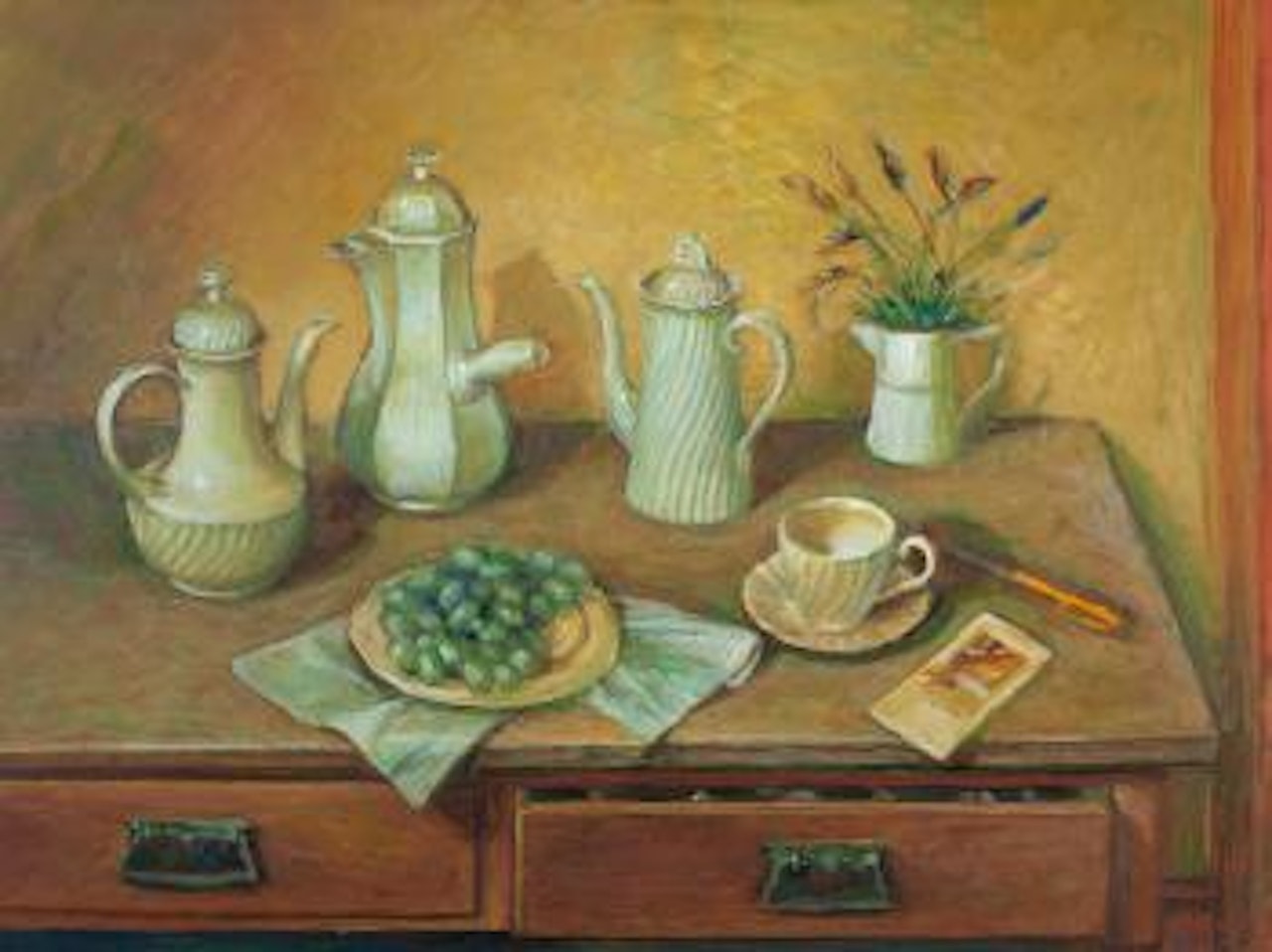 Coffee Pots by Margaret Hannah Olley