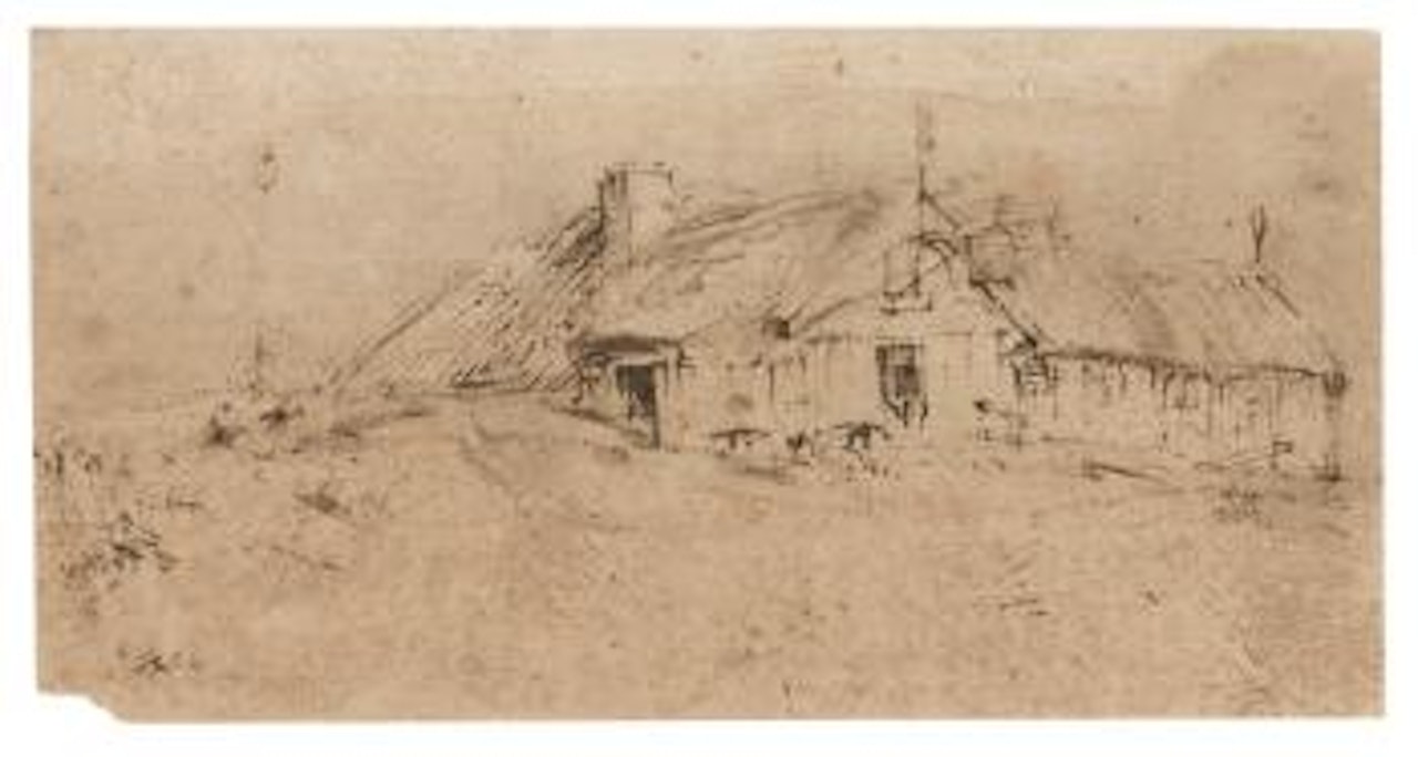 An Inn On A Dyke by Attributed to Rembrandt Harmensz van Rijn