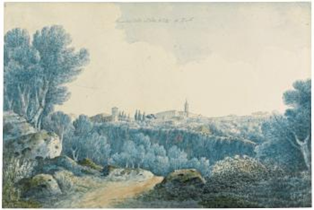 The Villa Of Maecenas And The Villa D’Este, Tivoli by Thomas Jones