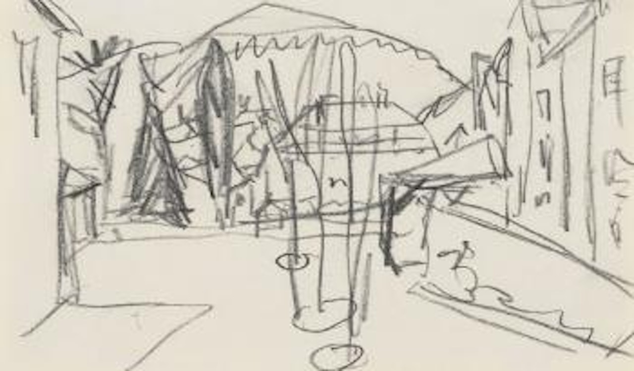 Platz in Dresden by Ernst Ludwig Kirchner