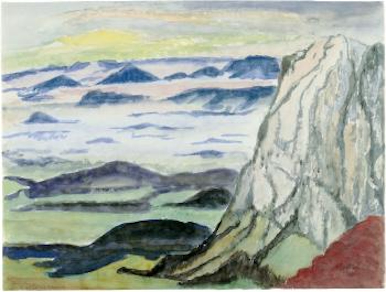 Blick in die Ebene by Erich Heckel