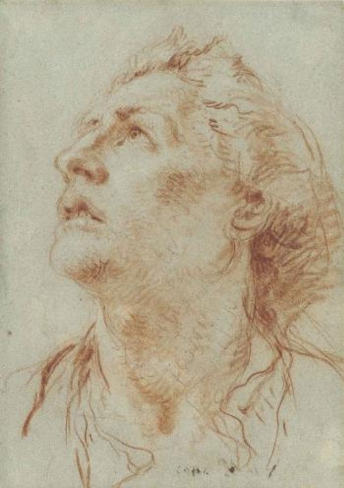 A Head of a Man in profile, looking to the Left by Giovanni Battista Tiepolo