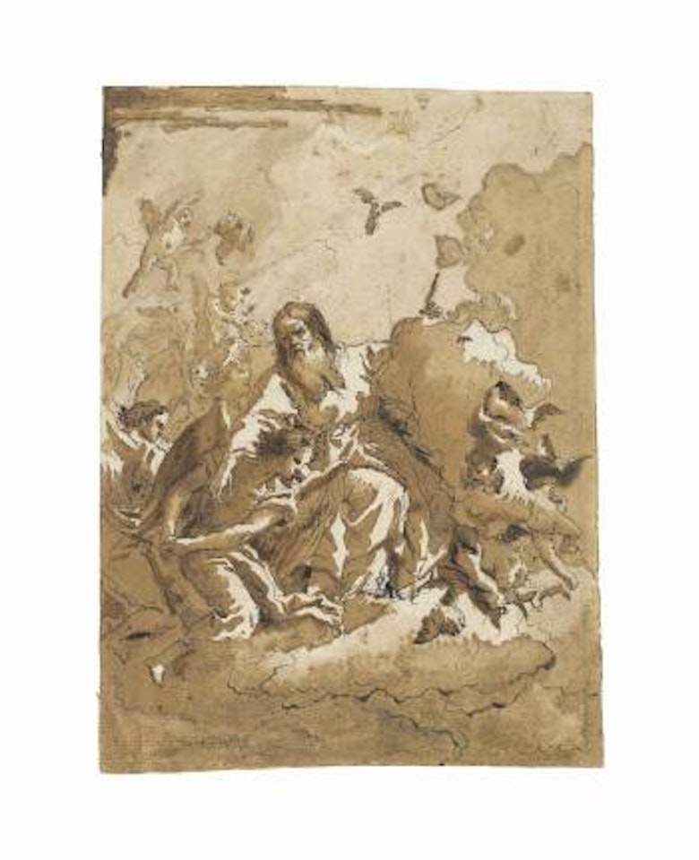 God the Father with angels by Giovanni Domenico Tiepolo