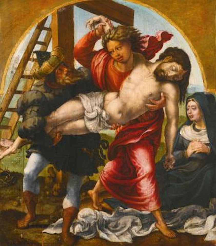 The Deposition by Attributed to Pieter Coecke van Aelst I