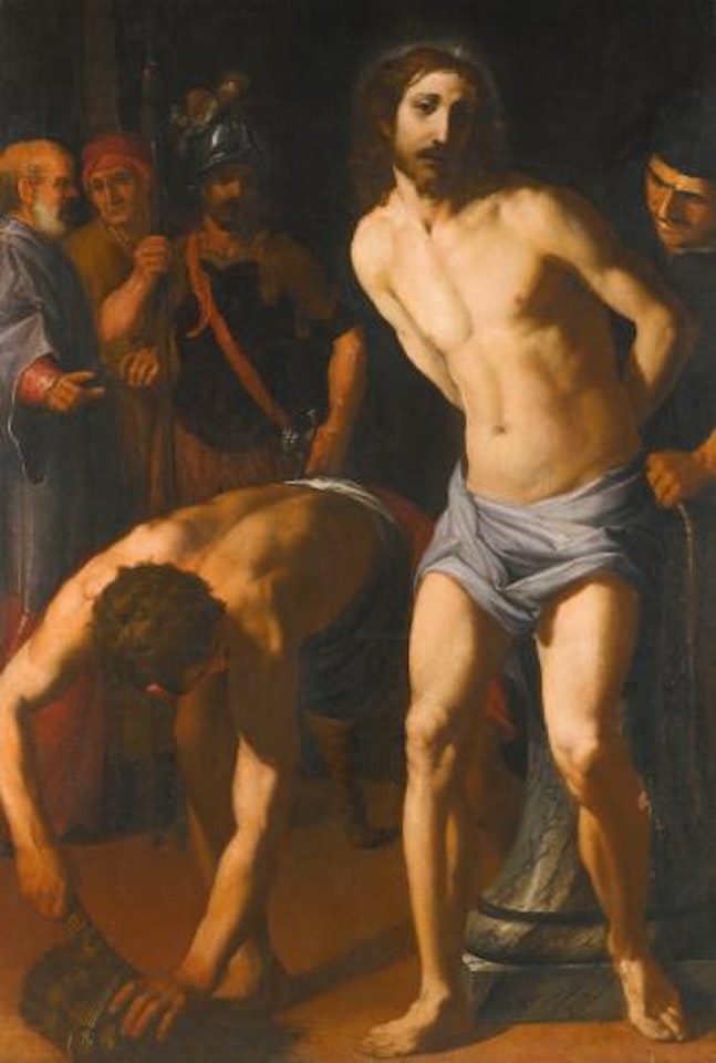 Christ at the Column by Roman School