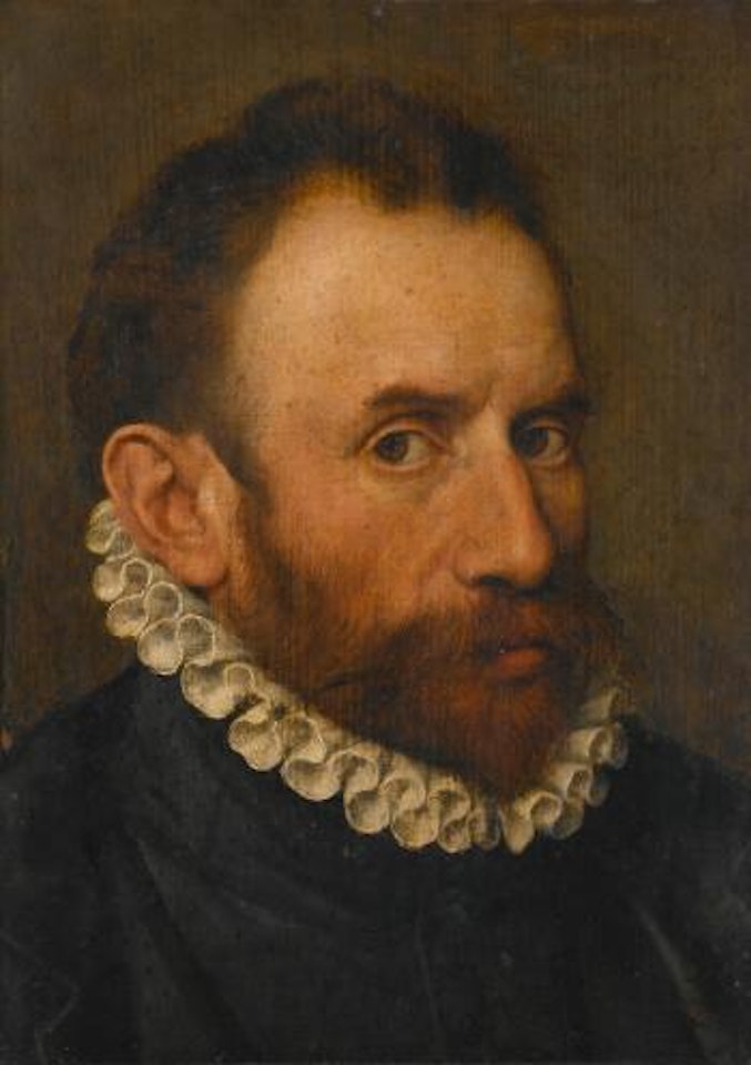Portrait of a Gentleman, Half-length, wearing a white Ruff by Adriaen Thomas Key