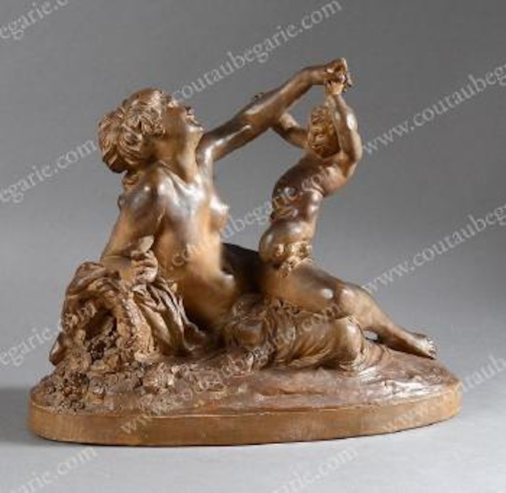Bacchante et faune by Albert-Ernest Carrier-Belleuse