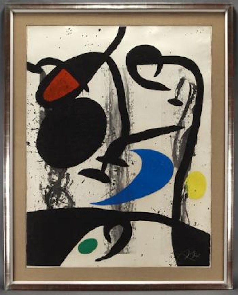Grand Triptyque Noir by Joan Miró