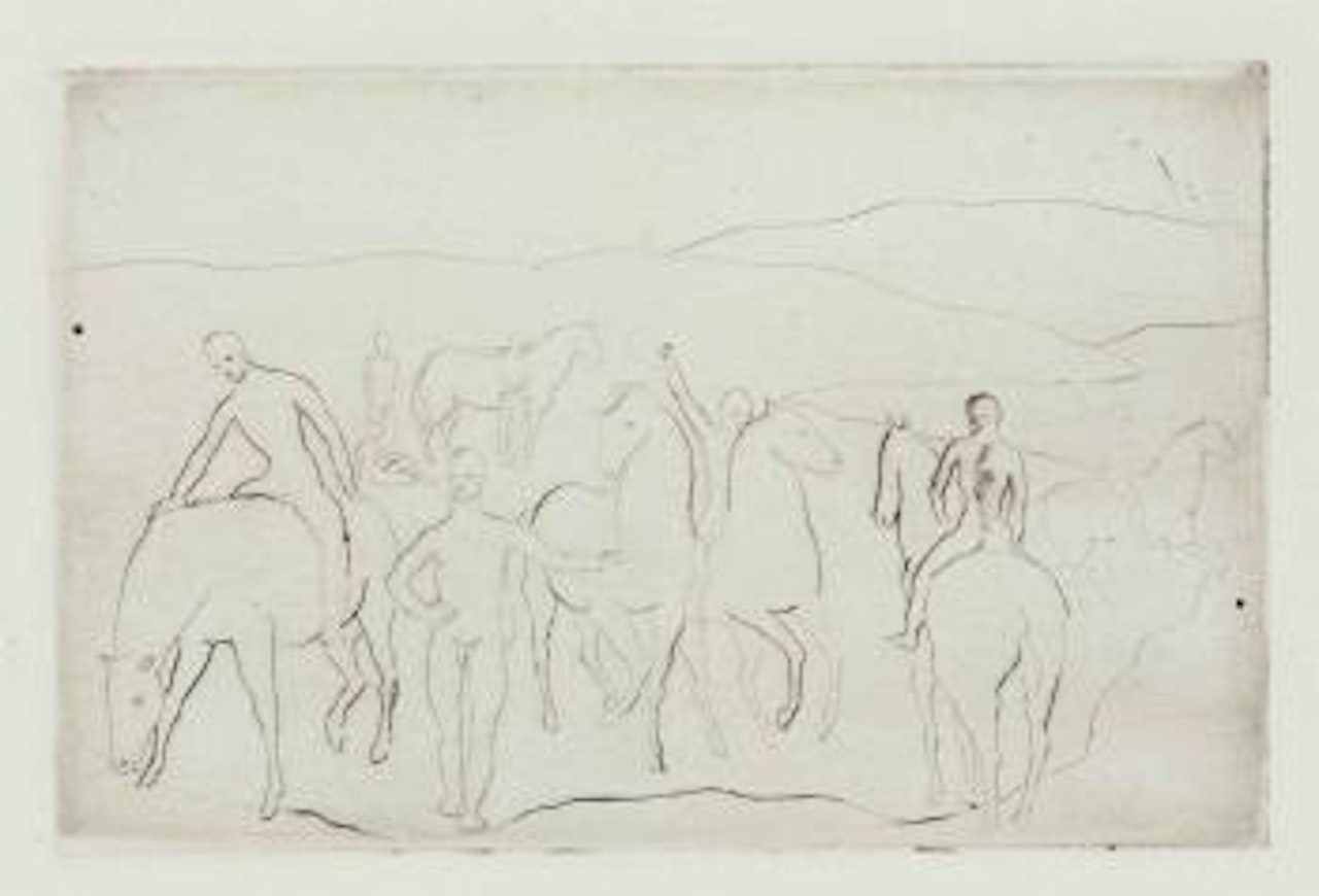 L'Abreuvoir (Chevaux au Bain), from La Suite des Saltimbanques by Pablo Picasso