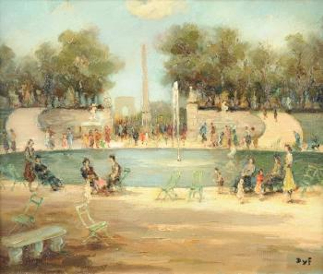 Jardin Tuileries by Marcel Dyf