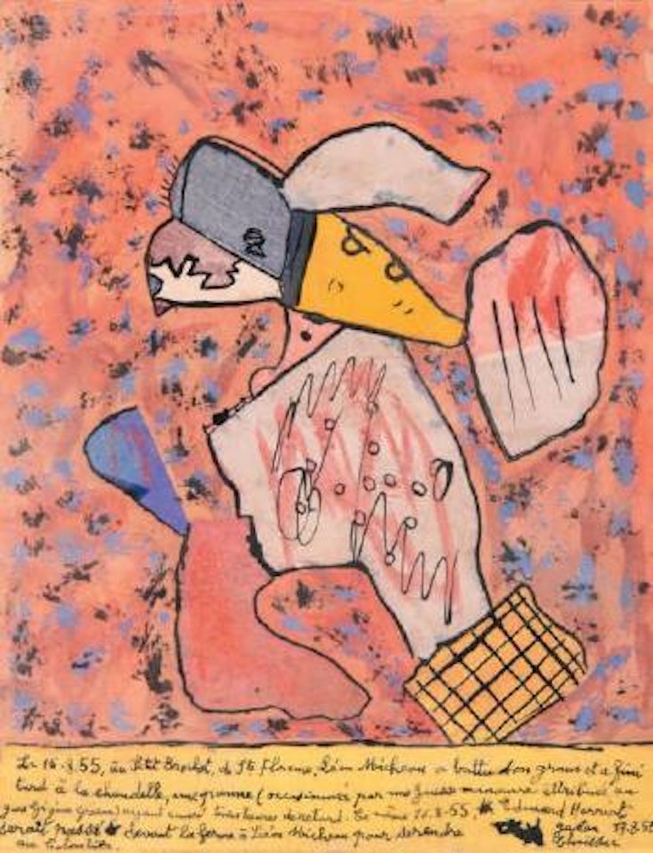 Le 16-8-55, au petit Brochet… by Gaston Chaissac