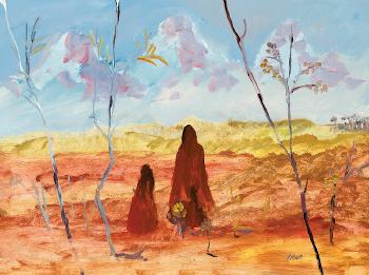 Ant Hills, Central Australia by Sidney Nolan