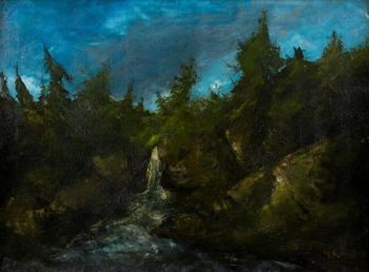 Cascade by Gustave Courbet by Cherubino Pata
