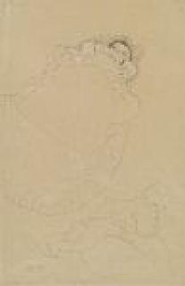 Baby im Steckkissen (Hand, die ein Baby hält, Oberschenkel der Frau) by Gustav Klimt