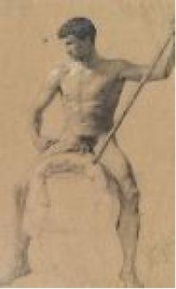 Sitzender Jüngling by Gustav Klimt