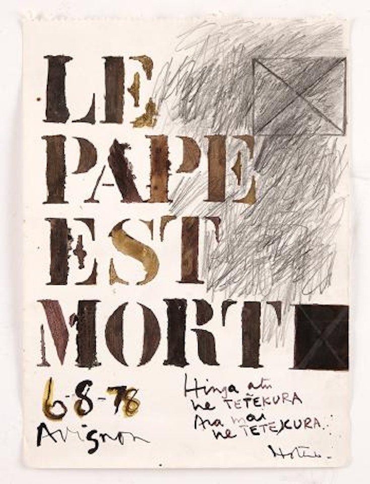 Le pape est morte by Ralph Hotere