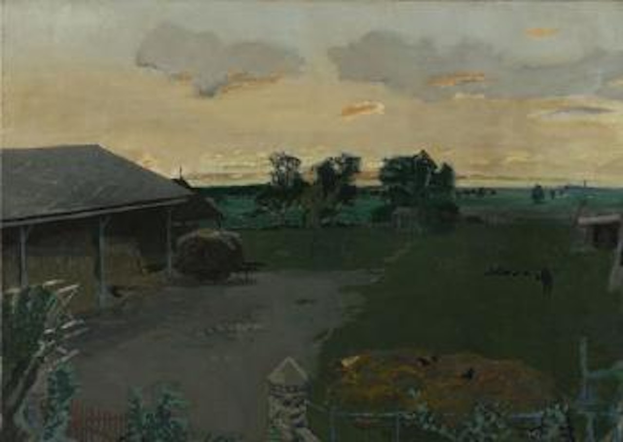 Cour de ferme by Maurice Brianchon