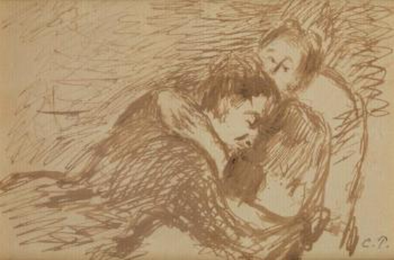 Femmes dormant by Camille Pissarro