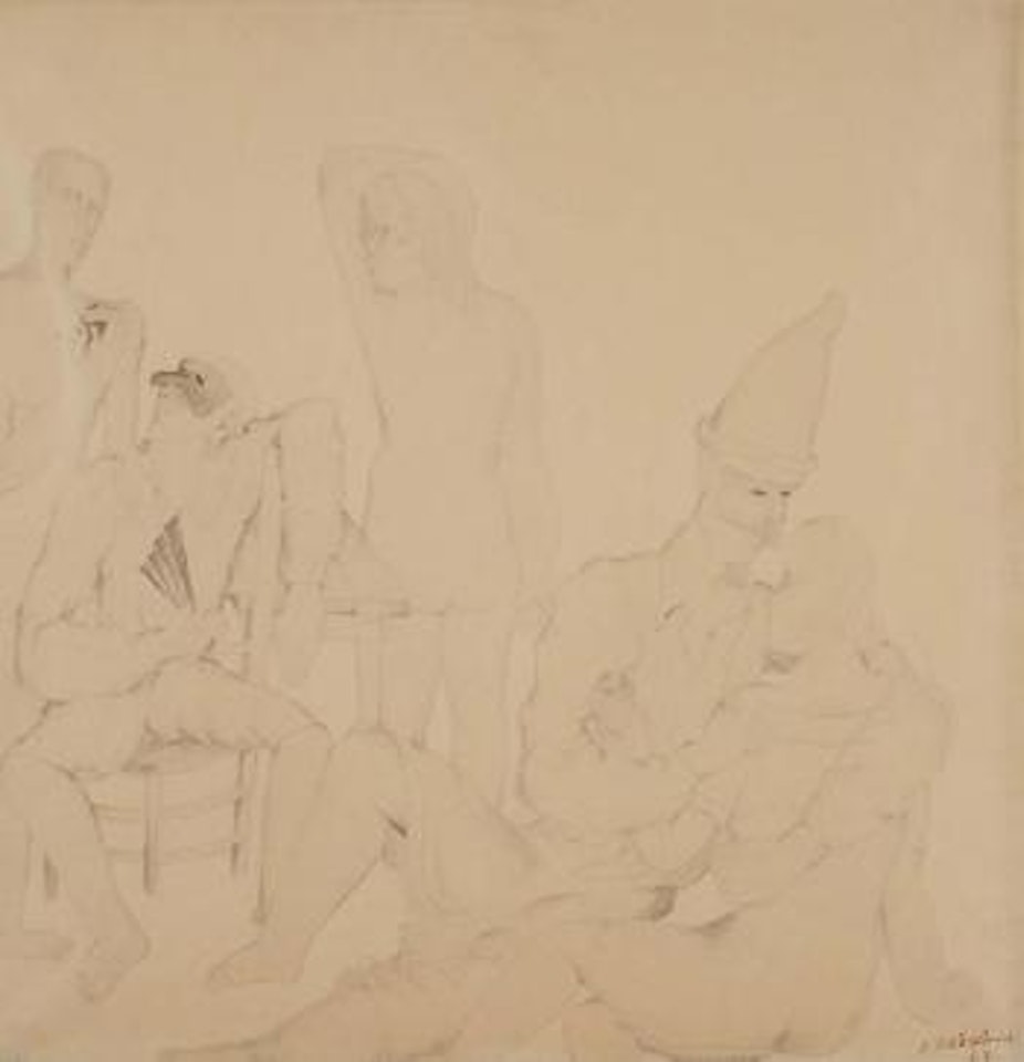 Les comédiens by Ossip Zadkine