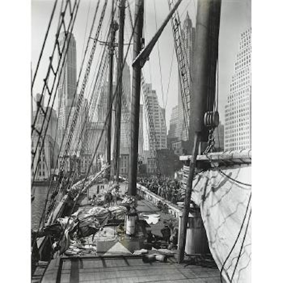 Theoline, Pier 11, East River, NY, 1935 by Berenice Abbott