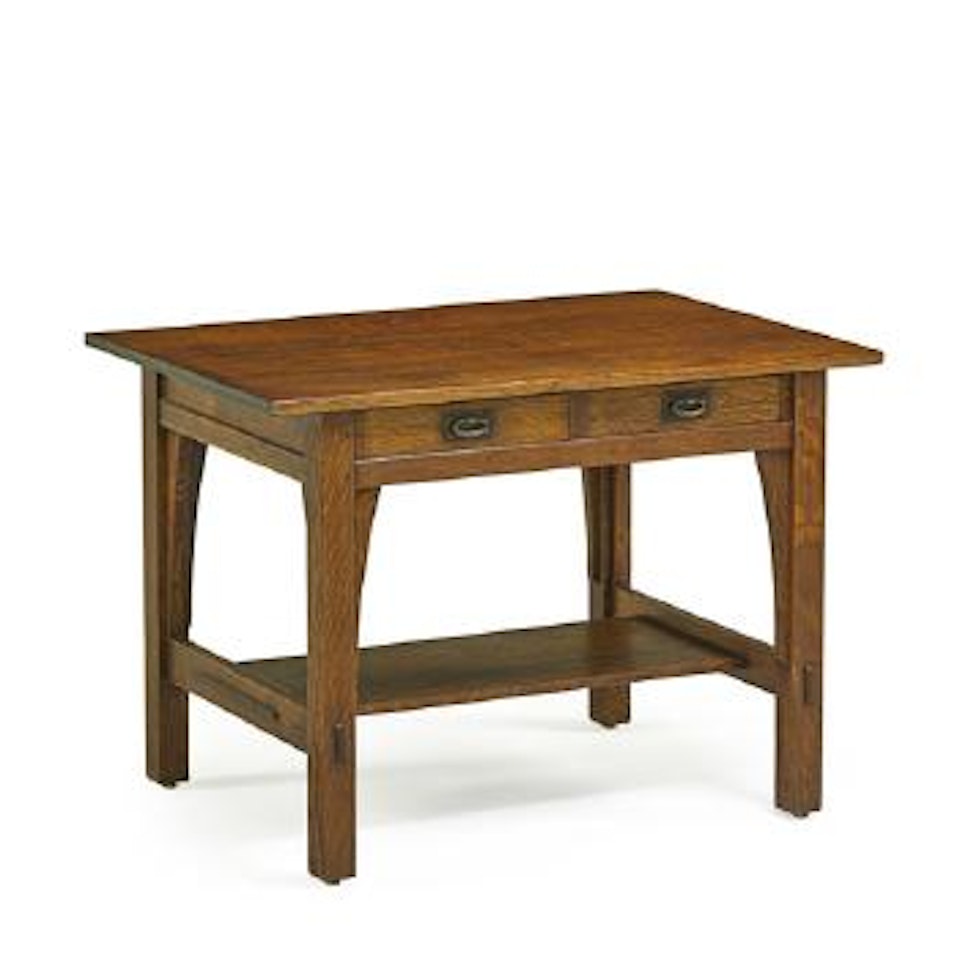 Two-drawer Library Table by Gustav Stickley